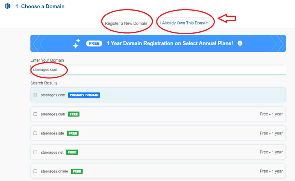 Register Domain Name