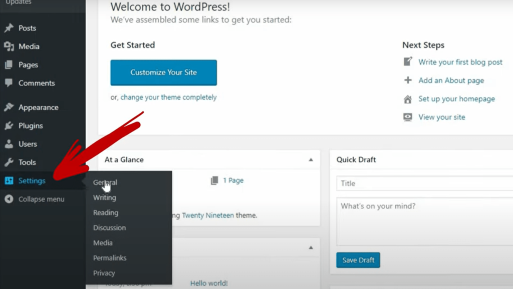 WordPress Settings