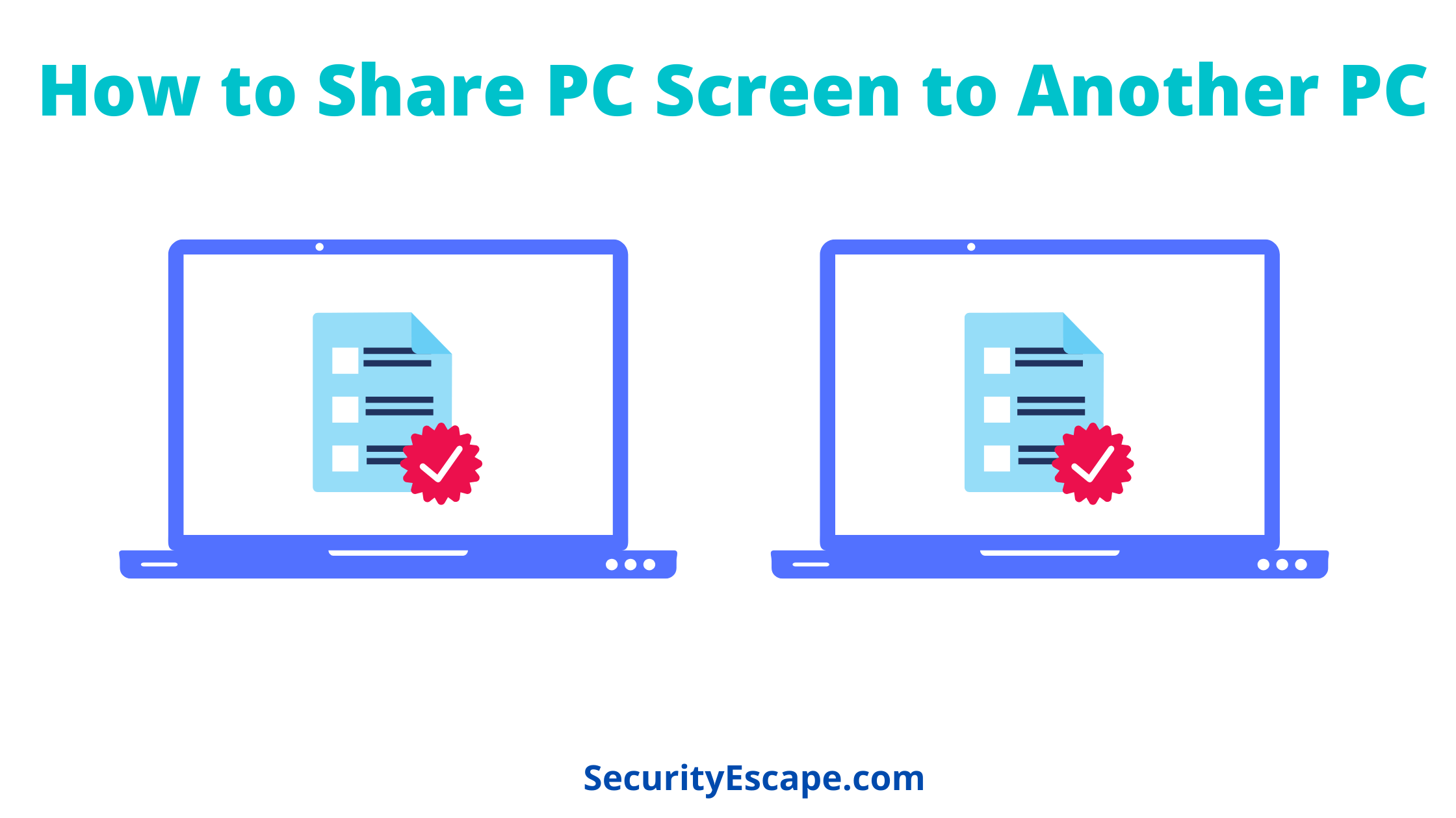 How to Share PC Screen to another PC