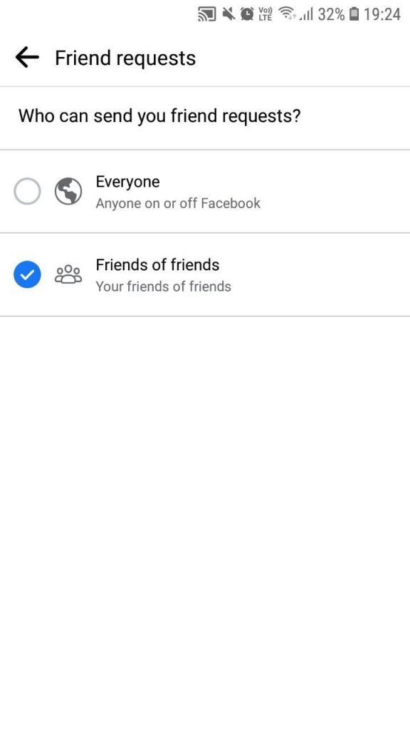 Select Friend of Friends