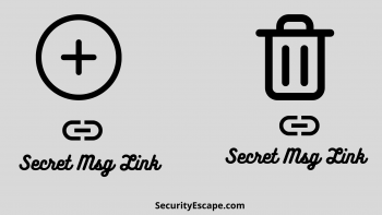 how to create and remove secret message link