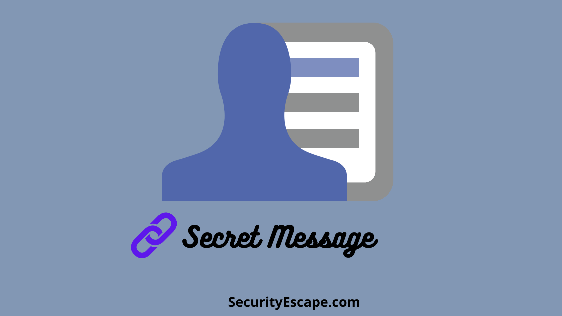 how to put a secret message link on your Facebook profile