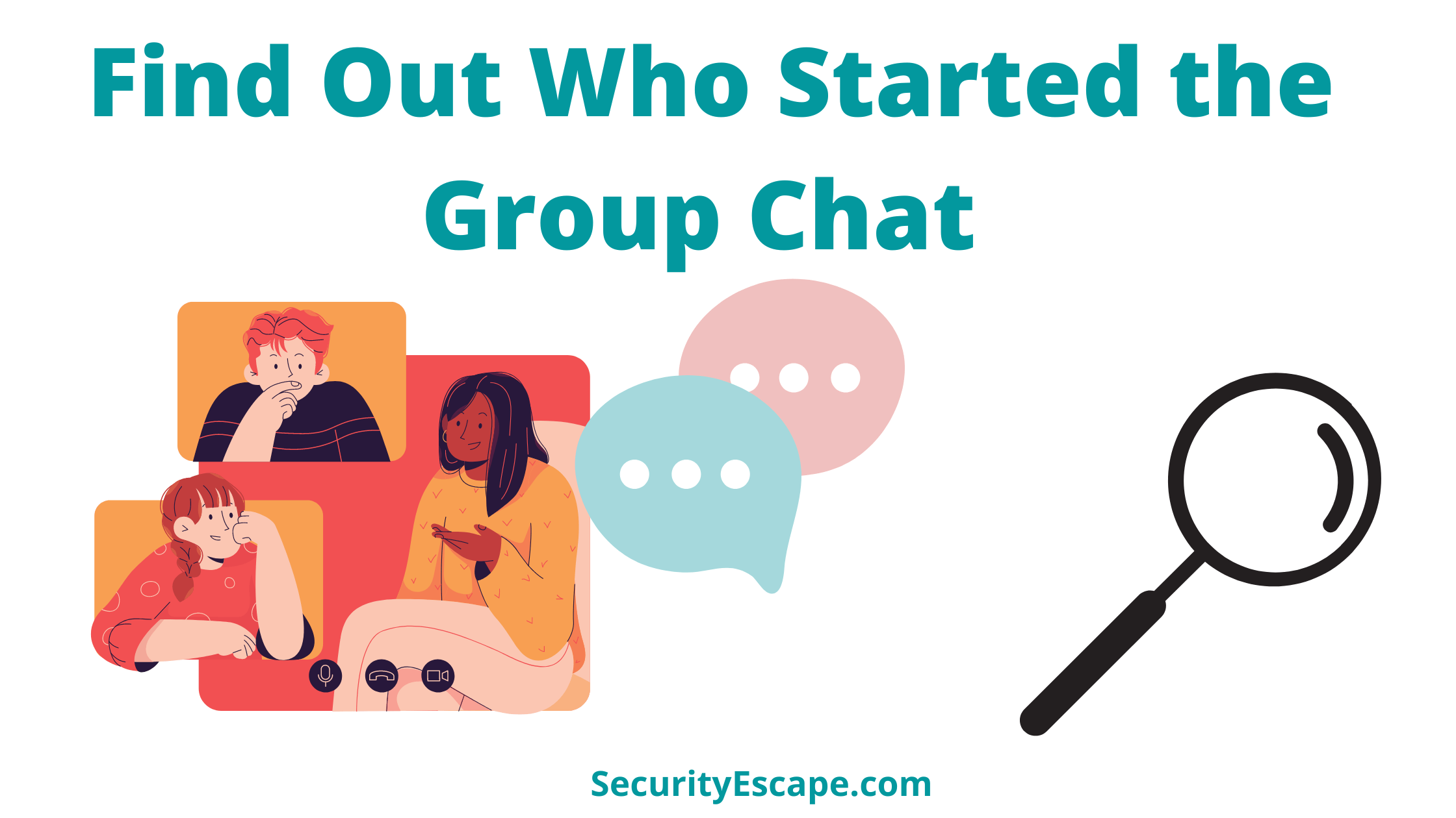 how to find out who started a group chat