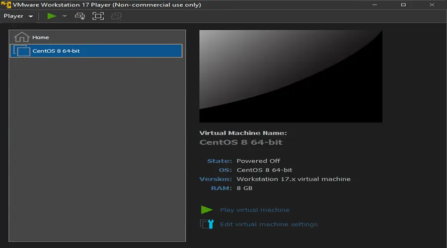 VMware virtual machine